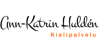 Kielipalvelu Ann-Katrin Huldén